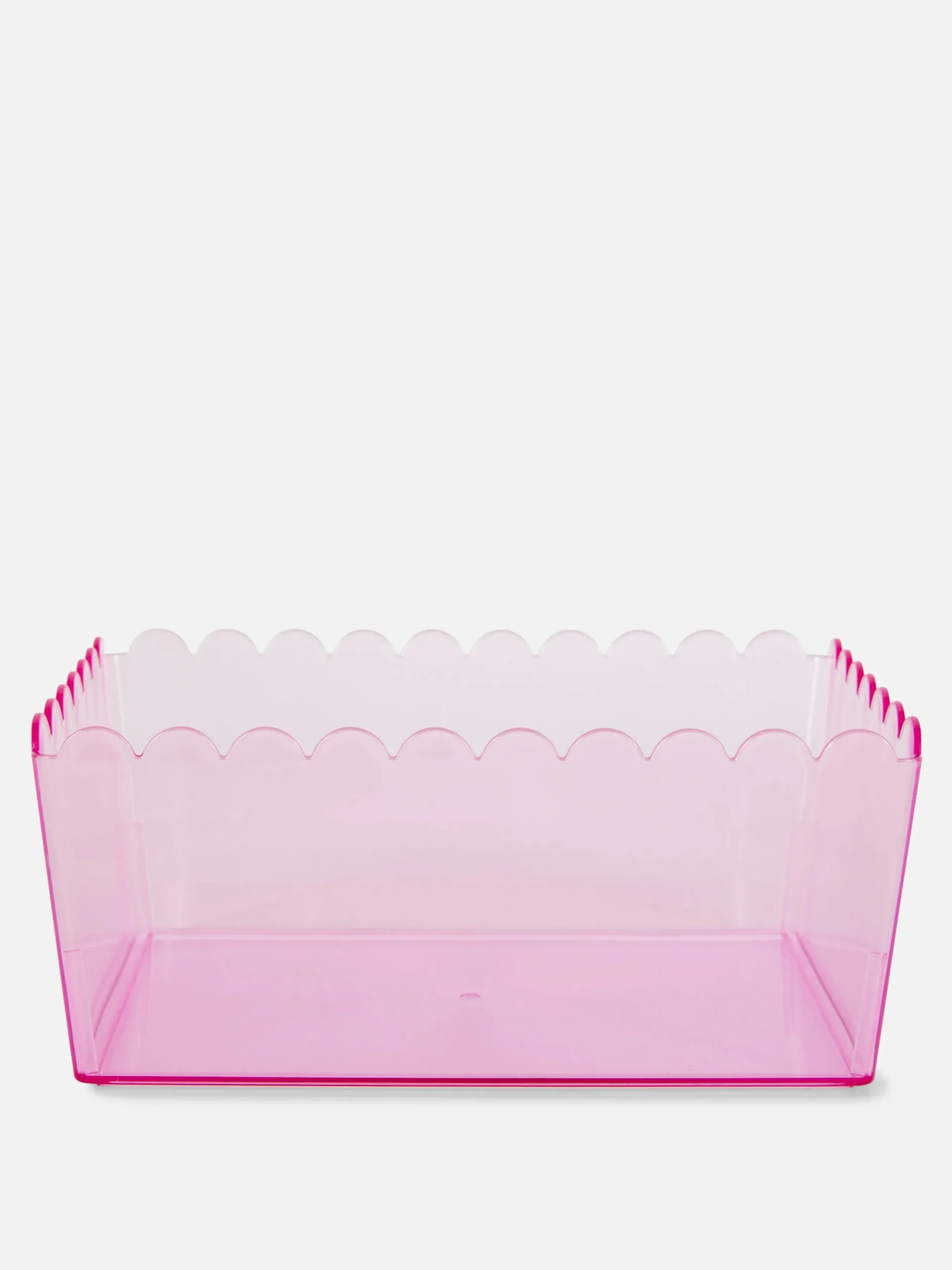 Boîtes Et Paniers|Primark Boîte De Rangement Translucide à Bord Festonné Rose clair
