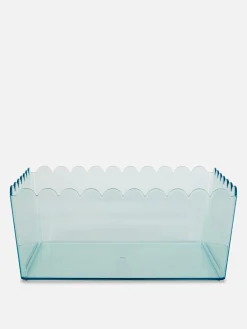 Boîtes Et Paniers|Primark Boîte De Rangement Translucide à Bord Festonné Vert menthe