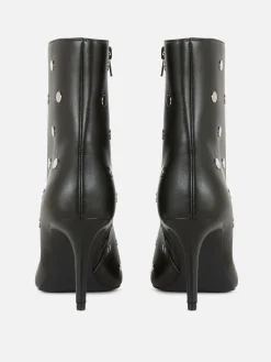 Bottes|Primark Bottes à Bout Pointu Et Talon Aiguille Noir