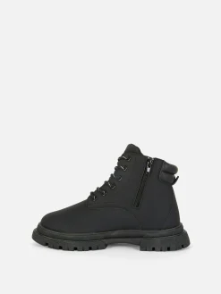 Bottes Et Bottes En Caoutchouc|Primark Bottes De Randonnée Zippées Noir