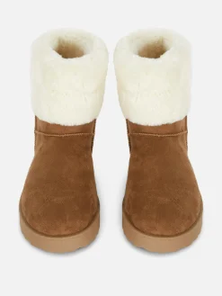 Bottes|Primark Bottes Doublées En Fausse Fourrure Fauve