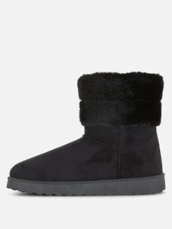 Bottes|Primark Bottes Doublées En Fausse Fourrure Noir