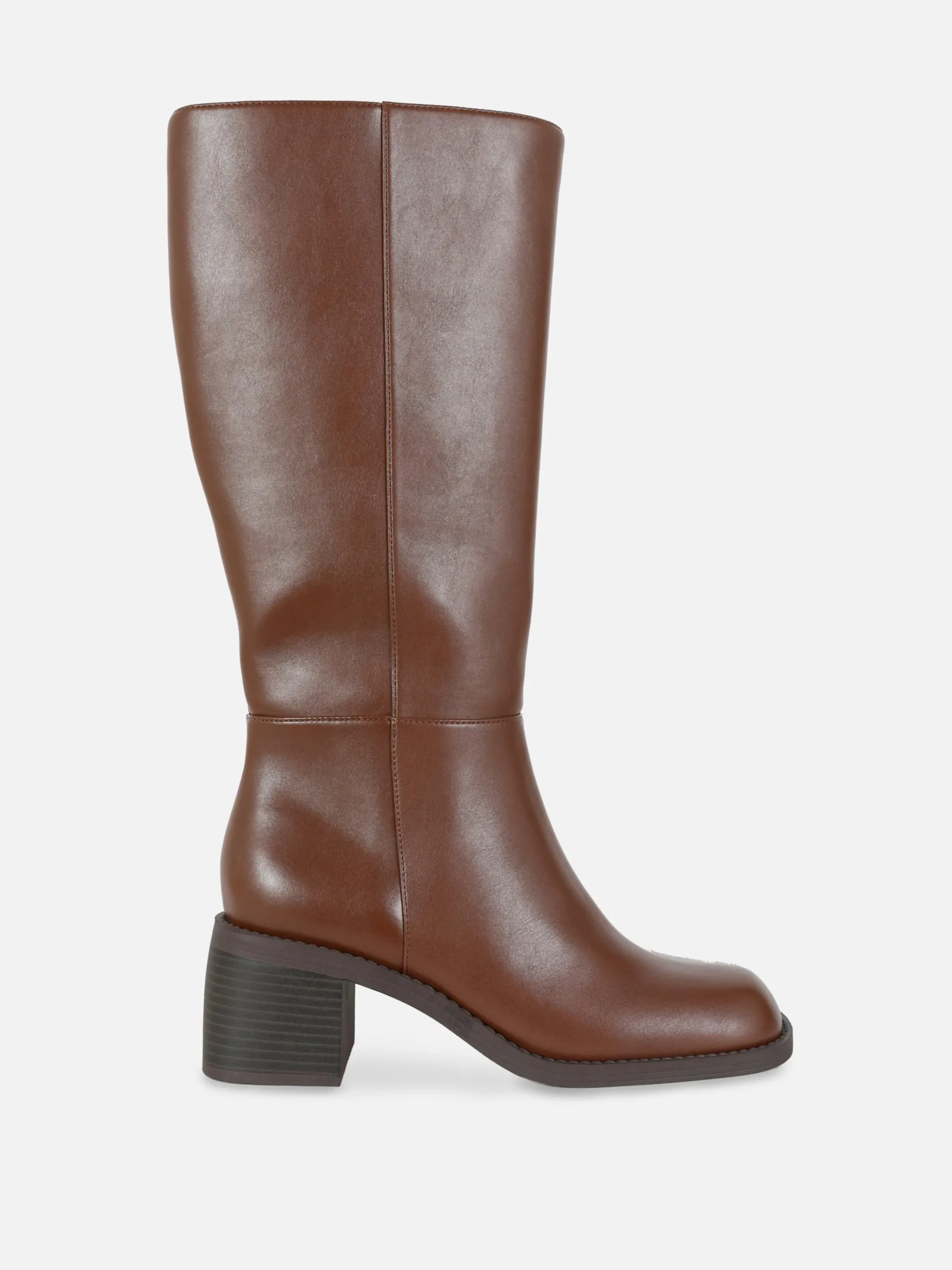 Bottes|Primark Bottes Hauteur Genou à Talon Marron