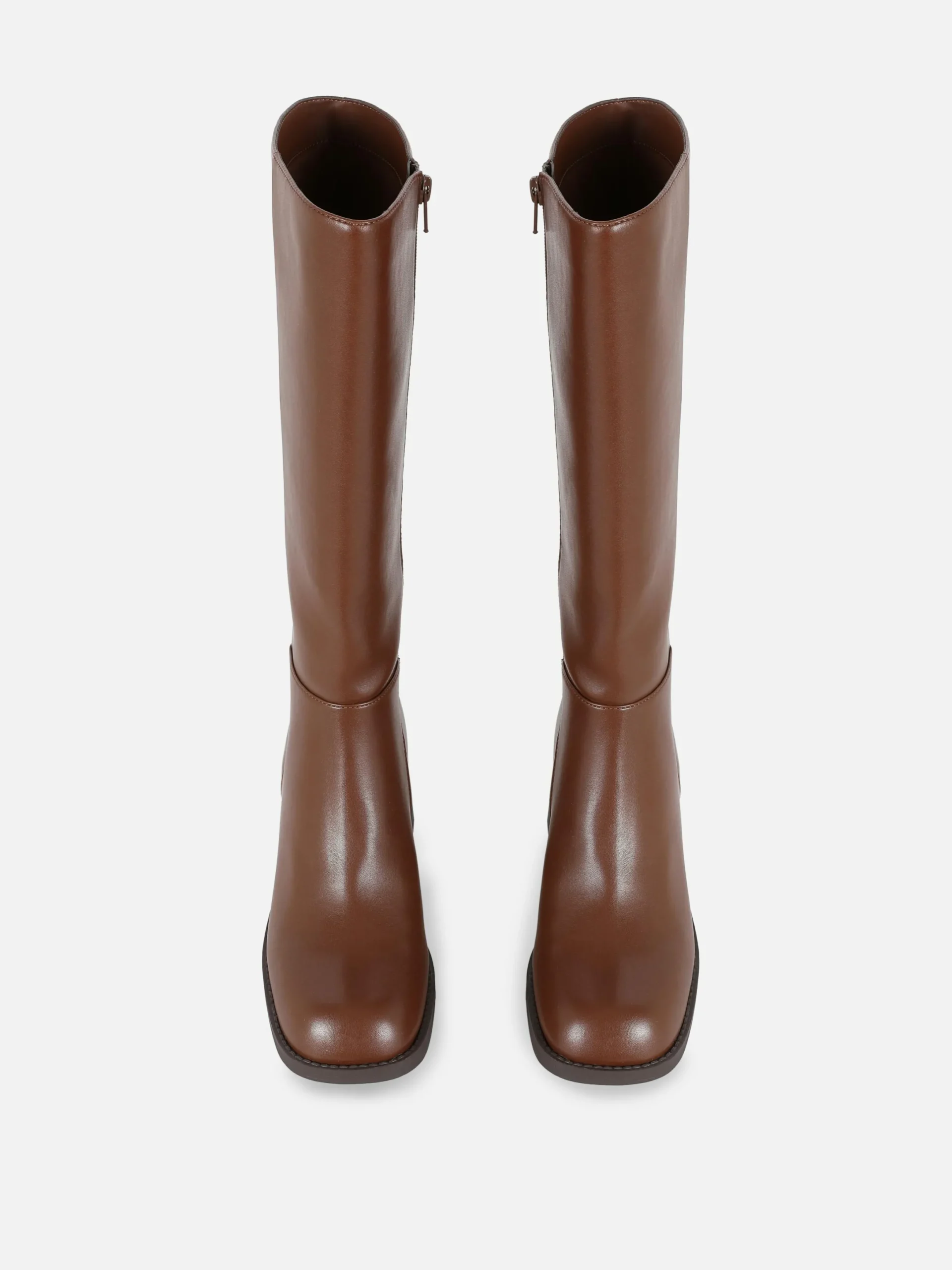 Bottes|Primark Bottes Hauteur Genou à Talon Marron
