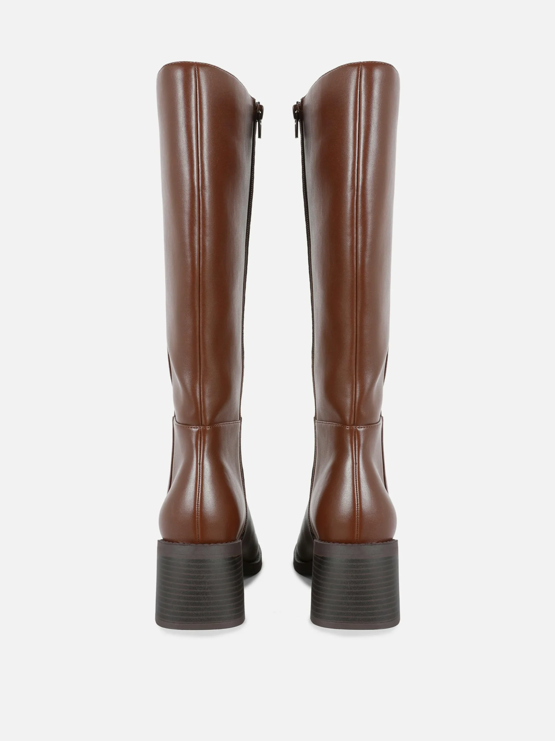 Bottes|Primark Bottes Hauteur Genou à Talon Marron