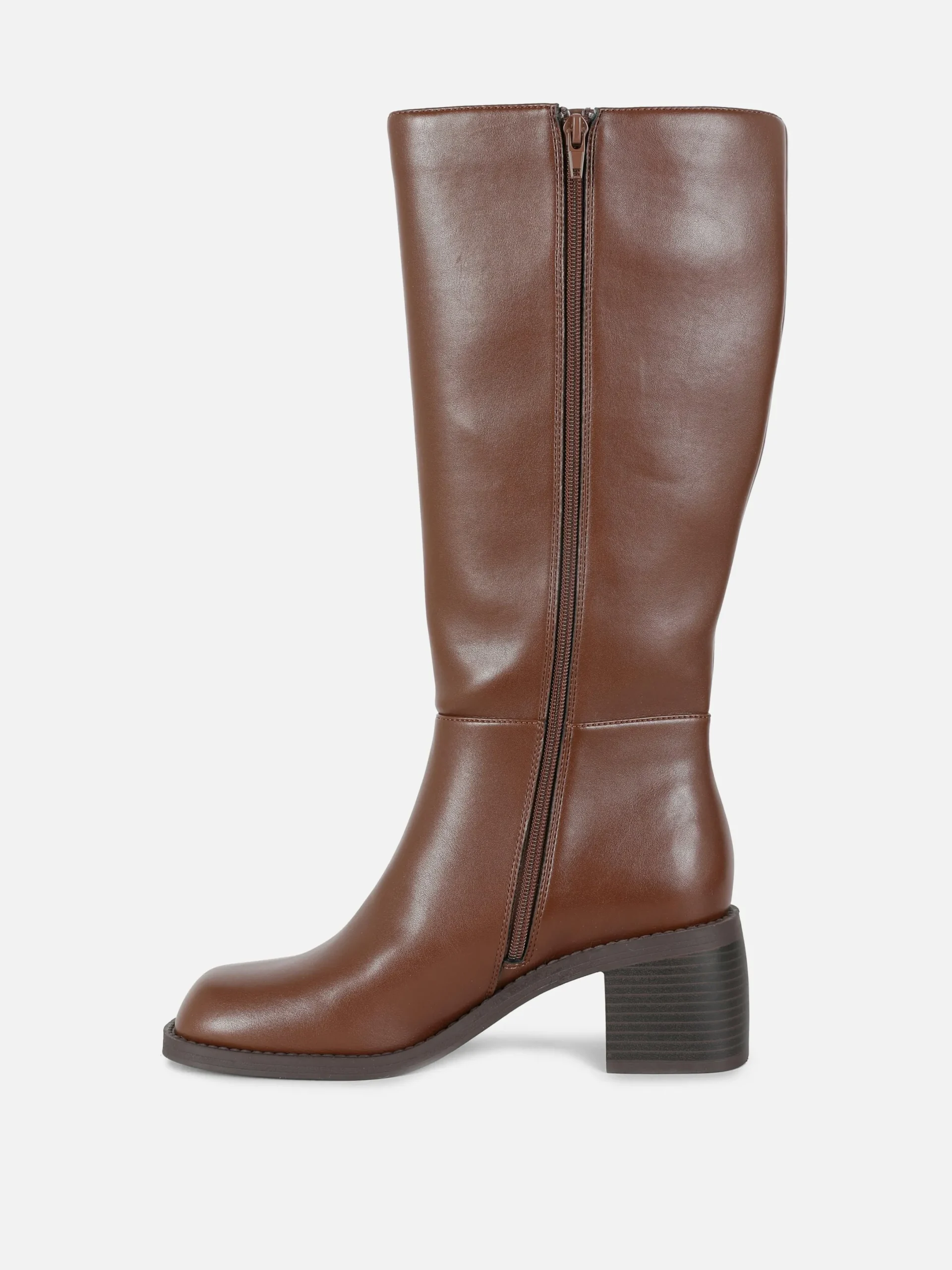 Bottes|Primark Bottes Hauteur Genou à Talon Marron