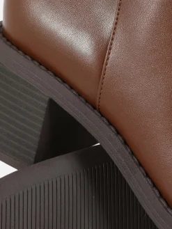 Bottes|Primark Bottes Hauteur Genou à Talon Marron