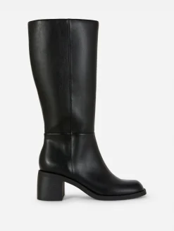 Bottes|Primark Bottes Hauteur Genou à Talon Noir