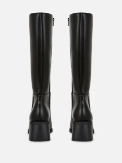 Bottes|Primark Bottes Hauteur Genou à Talon Noir