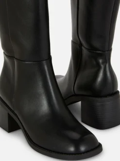 Bottes|Primark Bottes Hauteur Genou à Talon Noir