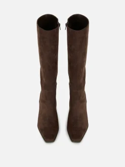 Bottes|Primark Bottes Hauteur Genou à Talon Chocolat