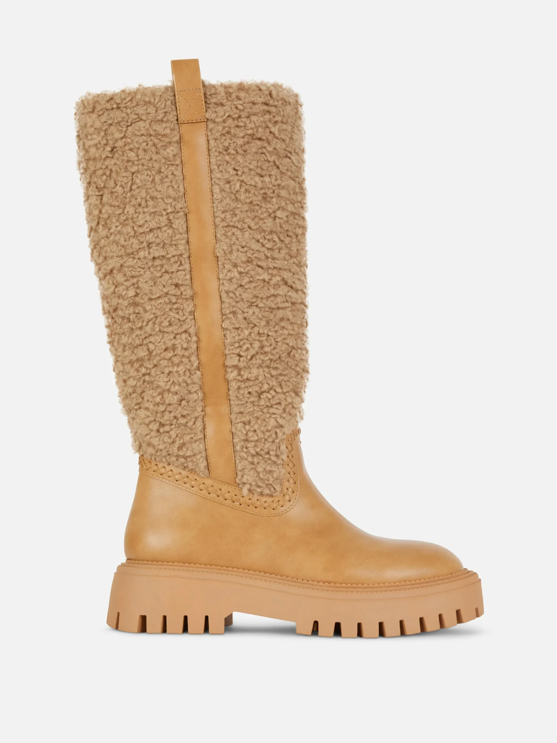 Bottes|Primark Bottes Montantes Effet Mouton Retourné Rita Ora Beige