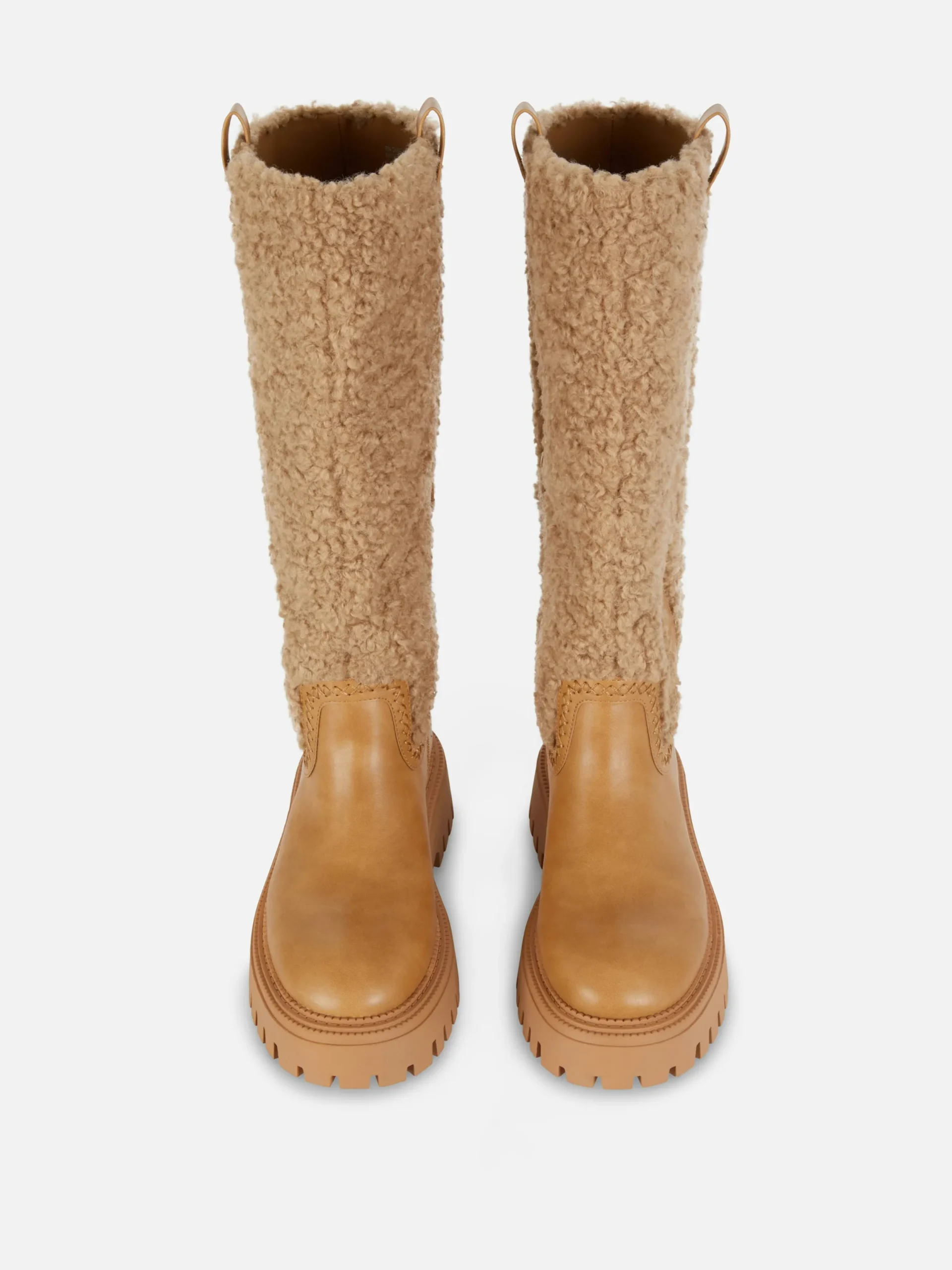 Bottes|Primark Bottes Montantes Effet Mouton Retourné Rita Ora Beige