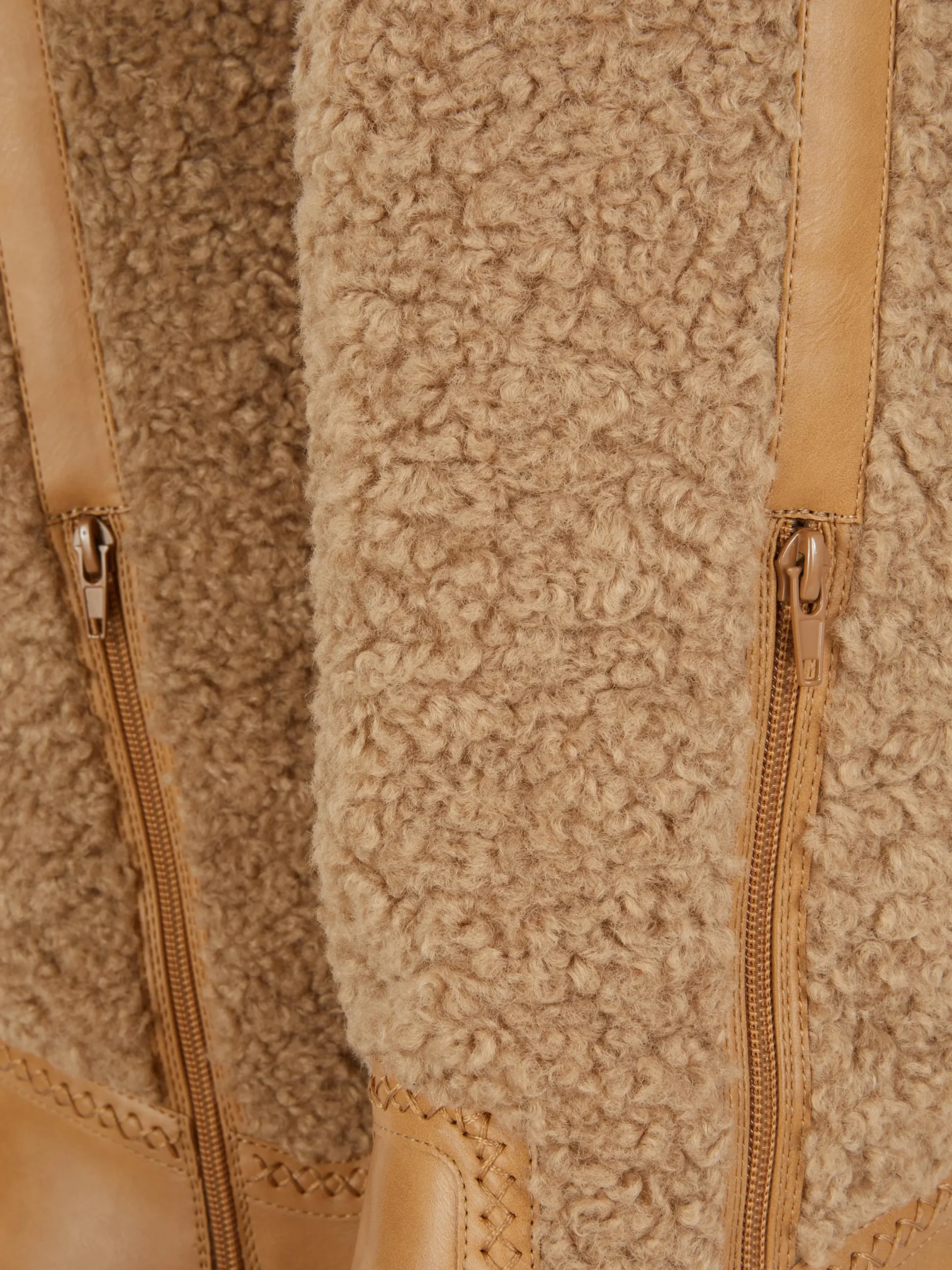 Bottes|Primark Bottes Montantes Effet Mouton Retourné Rita Ora Beige