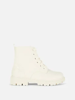 Bottes Et Bottes En Caoutchouc|Primark Bottes épaisses Zippées Sur Le Côté Crème