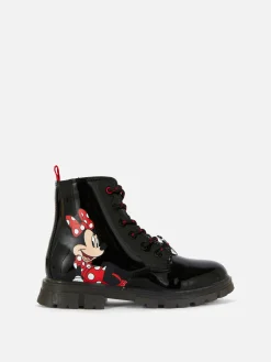 Bottes Et Bottes En Caoutchouc|Primark Bottes Vernies Semelle épaisse Disney Minnie Mouse Noir