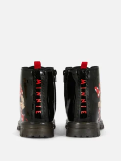 Bottes Et Bottes En Caoutchouc|Primark Bottes Vernies Semelle épaisse Disney Minnie Mouse Noir
