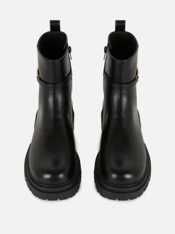 Bottes|Primark Bottines à Boucle Noir