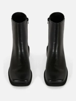 Bottes|Primark Bottines à Bout Carré Noir