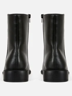 Bottes|Primark Bottines à Bout Carré Noir
