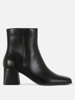 Bottes|Primark Bottines à Talon Bloc Noir