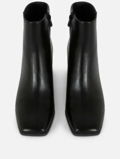Bottes|Primark Bottines à Talon Bloc Noir
