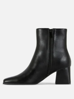 Bottes|Primark Bottines à Talon Bloc Noir