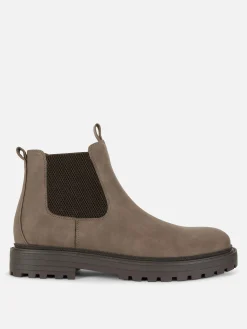 Bottes|Primark Bottines Chelsea à Semelle épaisse Marron