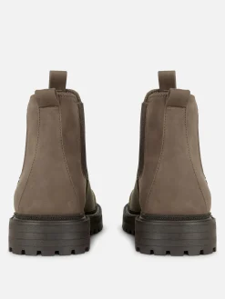 Bottes|Primark Bottines Chelsea à Semelle épaisse Marron