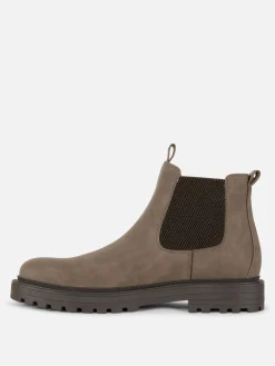Bottes|Primark Bottines Chelsea à Semelle épaisse Marron