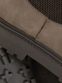 Bottes|Primark Bottines Chelsea à Semelle épaisse Marron