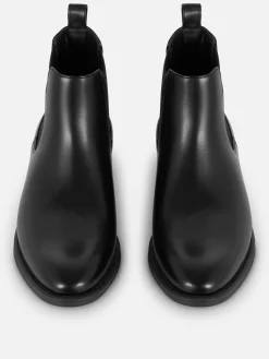 Bottes|Primark Bottines Chelsea En Simili Cuir Noir