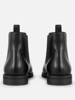 Bottes|Primark Bottines Chelsea En Simili Cuir Noir