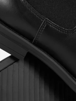 Bottes|Primark Bottines Chelsea En Simili Cuir Noir