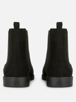 Bottes|Primark Bottines Chelsea En Suédine Noir