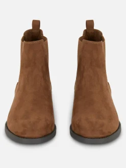 Bottes|Primark Bottines Chelsea En Suédine Taupe
