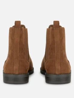 Bottes|Primark Bottines Chelsea En Suédine Taupe