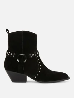Bottes|Primark Bottines Cloutées En Suédine Rita Ora Noir