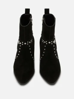 Bottes|Primark Bottines Cloutées En Suédine Rita Ora Noir