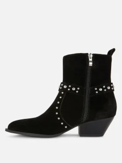 Bottes|Primark Bottines Cloutées En Suédine Rita Ora Noir