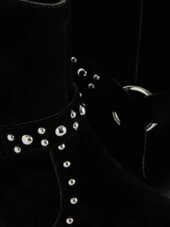 Bottes|Primark Bottines Cloutées En Suédine Rita Ora Noir