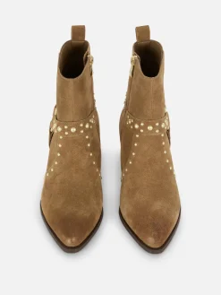 Bottes|Primark Bottines Cloutées En Suédine Rita Ora Beige