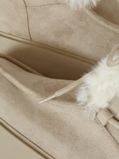 Bottes|Primark Bottines De Tablier En Fausse Fourrure Rita Ora Sable