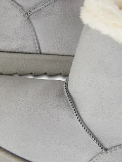 Bottes Et Bottes En Caoutchouc|Primark Bottines Ornées D'un Nœud Gris