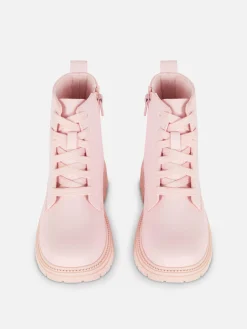 Bottes Et Bottes En Caoutchouc|Primark Bottines Zippées à Semelle épaisse Rose