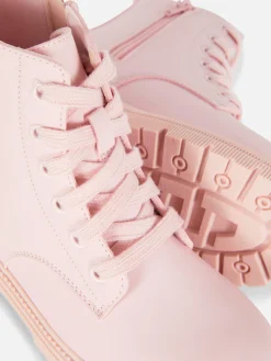Bottes Et Bottes En Caoutchouc|Primark Bottines Zippées à Semelle épaisse Rose