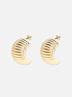 Bijoux|Primark Boucles D'oreilles Incurvées Texturées The Edit Jaune