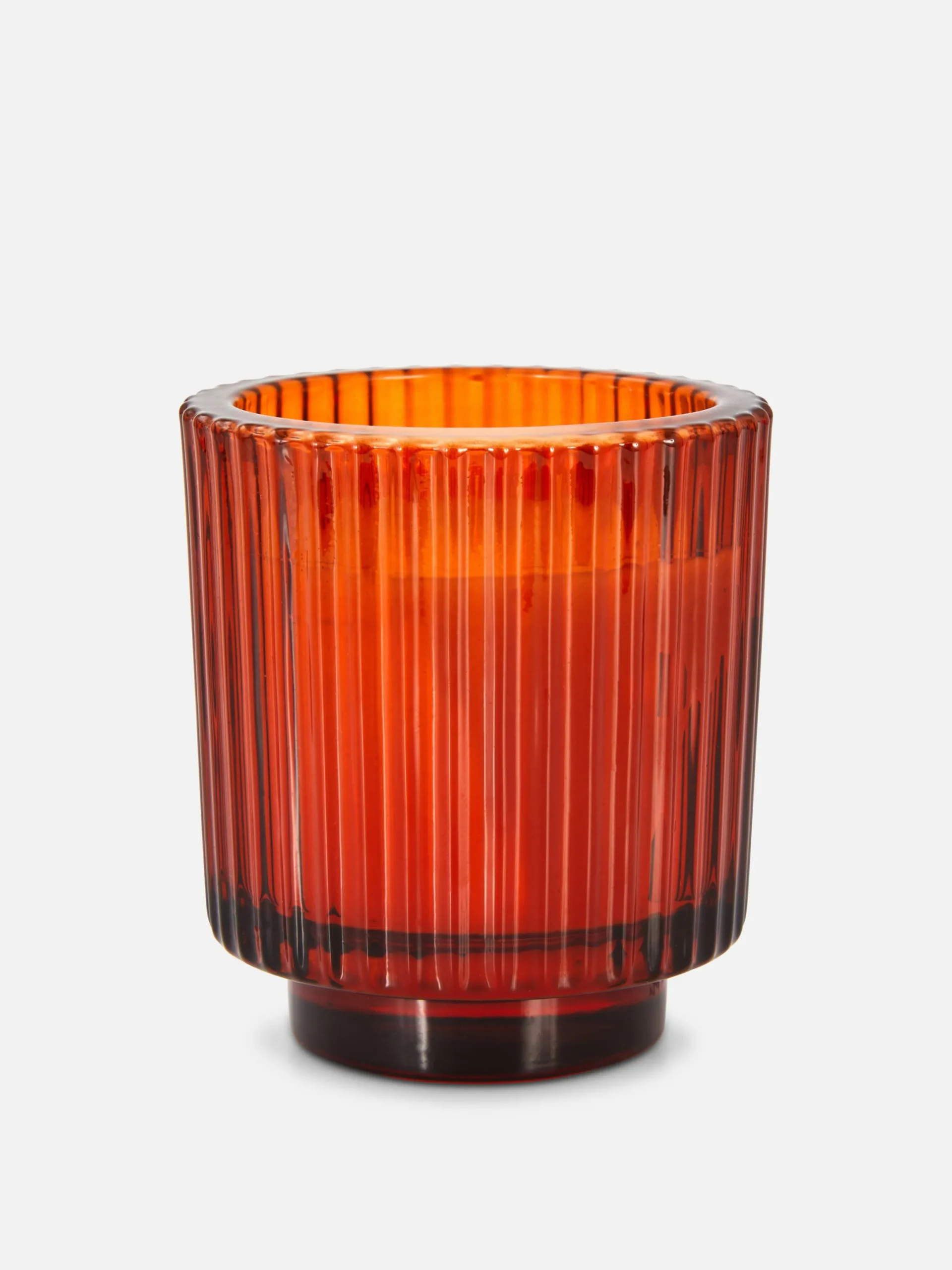 Parfums D'Ambiance|Primark Bougie En Verre Cannelé Orange