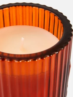 Parfums D'Ambiance|Primark Bougie En Verre Cannelé Orange