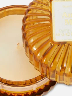 Parfums D'Ambiance|Primark Bougie Parfumée Dans Un Pot Cannelé Jaune moutarde